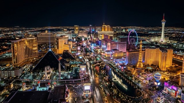 Las Vegas skyline at night